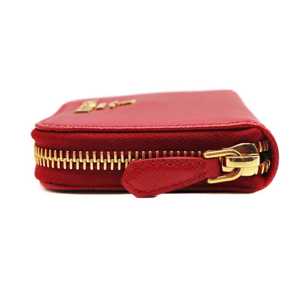 Prada Compact Wallet Red Leather - Picture 4 of 8